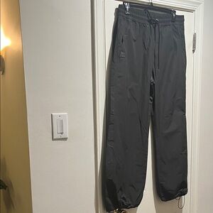 Men's Charcol Gray Windbreaker Cargo Pants
